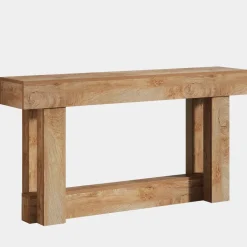 Best Sale Tribesigns 63" Wood Console Table, 2 - Tier Farmhouse Entryway Table