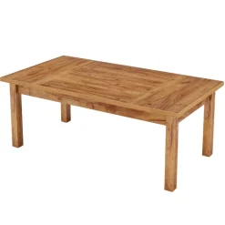 New Tribesigns 70.9" Wood Dining Table for 6-8 People, Farmhouse Breakfast Table