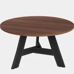 Store Tribesigns 47" Wood Dining Table, Round Kitchen Table For 4 People