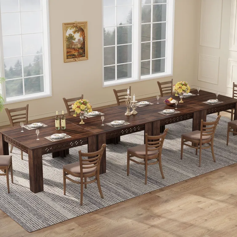 Flash Sale Tribesigns 43" Wood Dining Table, Small Square Kitchen Table for 4