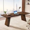 Hot Tribesigns 70.8" Wood Executive Desk, Large Home Office Computer Desk Workstation