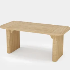 Clearance Tribesigns 62.2" Wood Executive Desk Simple Rectangular Computer Desk Writing Table