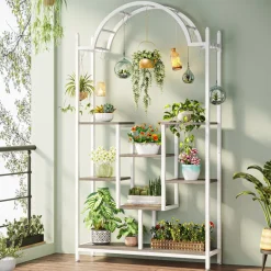 Outlet Tribesigns Arched Plant Stand, 74.8