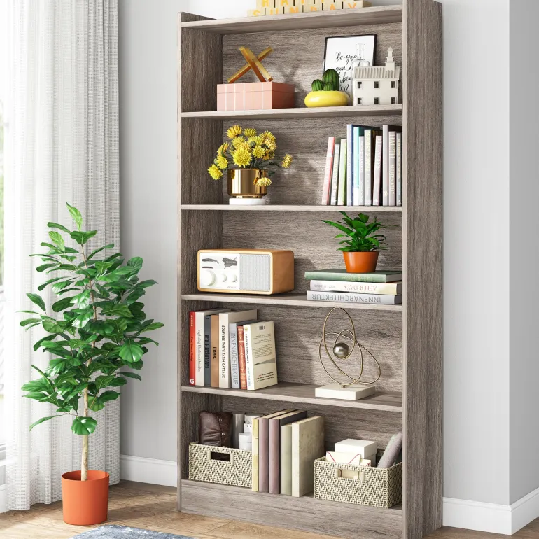 Flash Sale Tribesigns Bookcase, 72" Tall Bookshelf with 6-Tier Open Storage Shelves