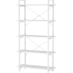 Online Tribesigns Bookshelf, 5 Tier Bookcase Display Shelf Unit