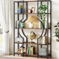 Fashion Tribesigns Bookshelf, 5-Tier Bookcase Shelving Unit for Home Office