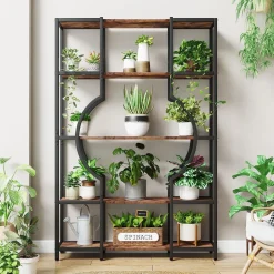 Fashion Tribesigns Bookshelf, 5-Tier Bookcase Shelving Unit for Home Office