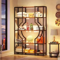 Fashion Tribesigns Bookshelf, 5-Tier Bookcase Shelving Unit for Home Office