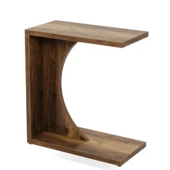 Hot Tribesigns C - Shaped End Table, Sofa Side Table Couch Table