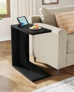 Hot Tribesigns C - Shaped End Table, Sofa Side Table Couch Table