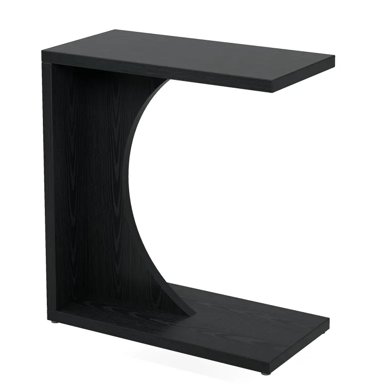 Hot Tribesigns C - Shaped End Table, Sofa Side Table Couch Table