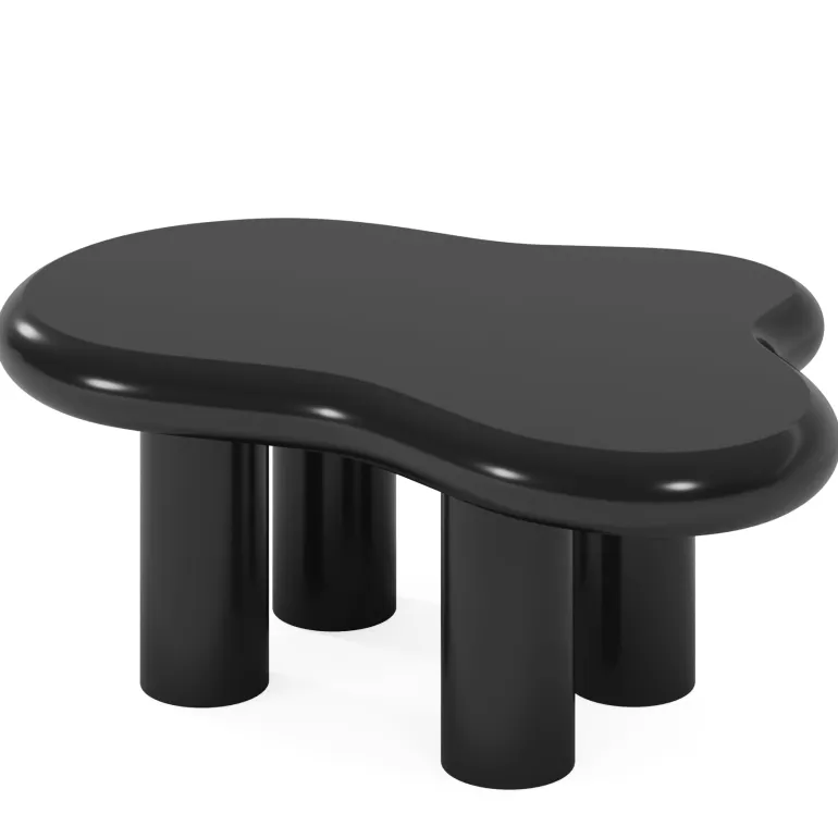 Best Sale Tribesigns Cloud-Shaped Coffee Table, Modern Center Table with 4 Solid Legs