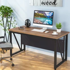 Online Tribesigns Computer Desk, 55 inches Executive Desk for Home Office
