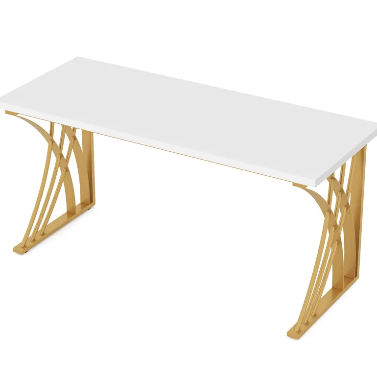 Discount Tribesigns Computer Desk, 55’’ Modern Laptop PC Student Table