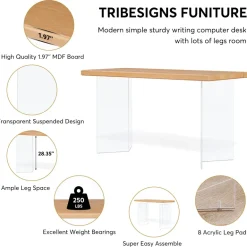 Discount Tribesigns Computer Desk, 55