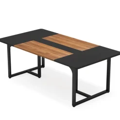 Fashion Tribesigns Conference Table, 6FT Rectangle Meeting Table for 8 People