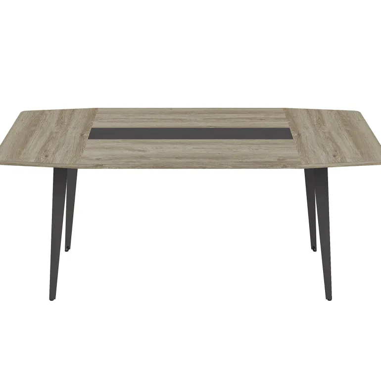 Cheap Tribesigns Conference Table, Modern 6FT / 8FT Boat Shaped Meeting Table