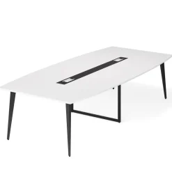 Cheap Tribesigns Conference Table, Modern 6FT / 8FT Boat Shaped Meeting Table