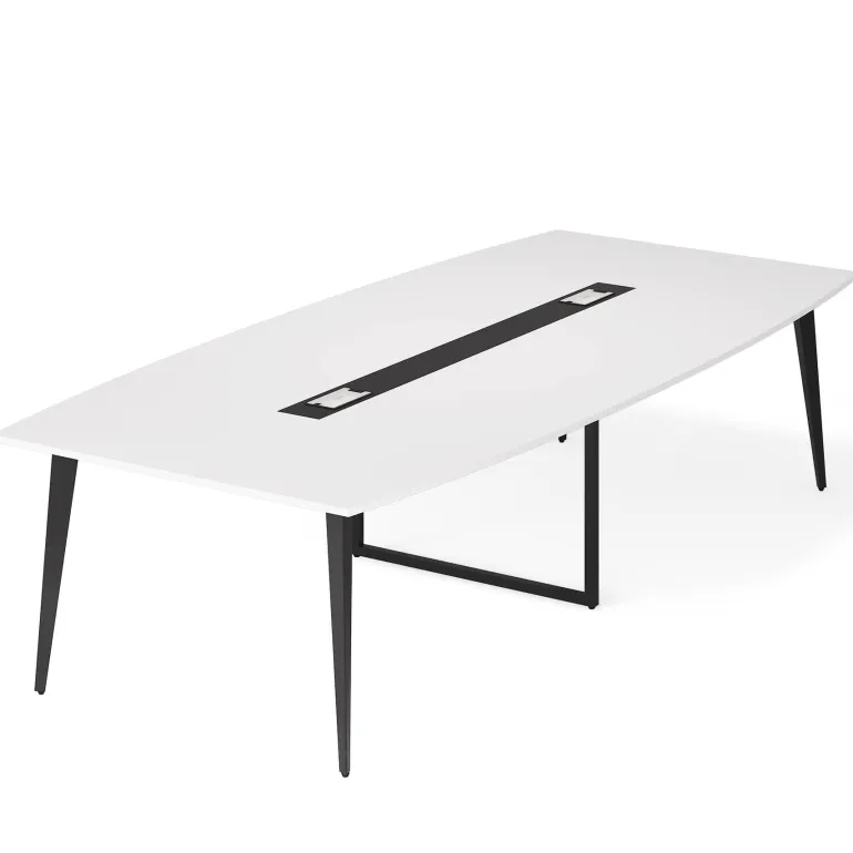 Cheap Tribesigns Conference Table, Modern 6FT / 8FT Boat Shaped Meeting Table
