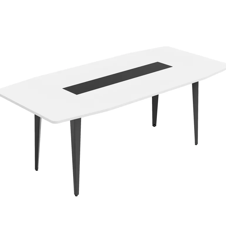 Cheap Tribesigns Conference Table, Modern 6FT / 8FT Boat Shaped Meeting Table