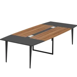 Cheap Tribesigns Conference Table, Modern 6FT / 8FT Boat Shaped Meeting Table