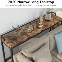 Online Tribesigns Console Table, 70.9 inch Extra Long Sofa Table