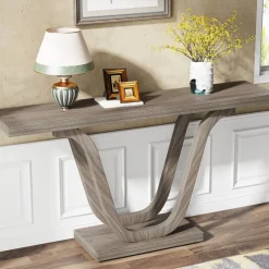 Cheap Tribesigns Console Table, 55 Inch Farmhouse Sofa Table Hallway Table