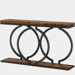 Best Sale Tribesigns Console Table, 55 inch Faux Marble Entryway Sofa Table