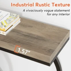Best Sale Tribesigns Console Table, 55 inch Faux Marble Entryway Sofa Table