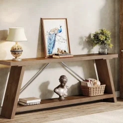 Best Tribesigns Console Table, 70.9 Inches Extra Long Sofa Table Behind Couch