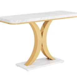 Discount Tribesigns Console Table, 40" Narrow Entryway Foyer Table