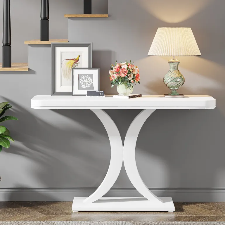 Discount Tribesigns Console Table, 40" Narrow Entryway Foyer Table
