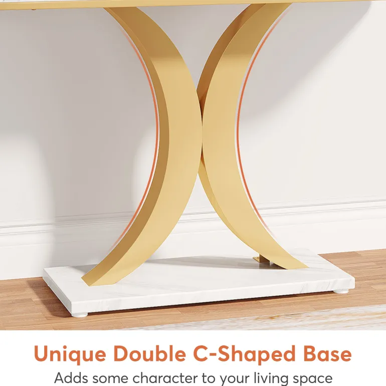 Discount Tribesigns Console Table, 40" Narrow Entryway Foyer Table
