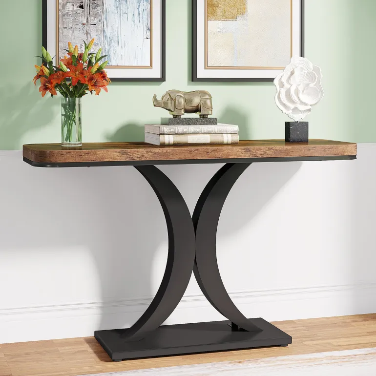 Discount Tribesigns Console Table, 40" Narrow Entryway Foyer Table