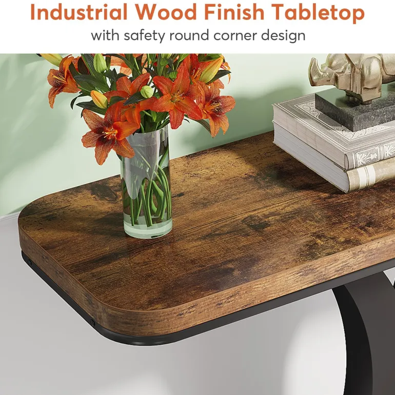 Discount Tribesigns Console Table, 40" Narrow Entryway Foyer Table