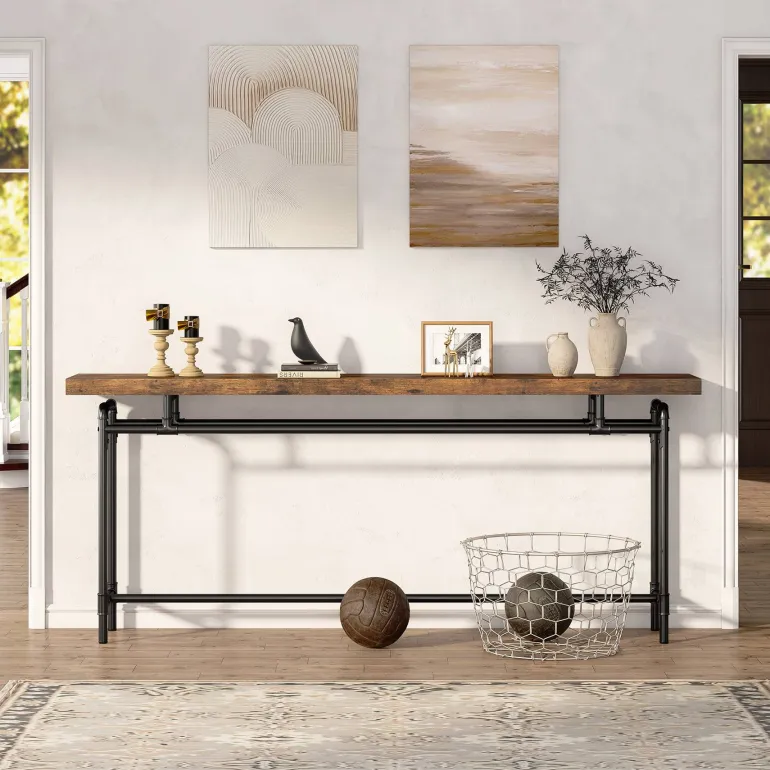 Discount Tribesigns Console Table, 70.9" Narrow Long Entryway Sofa Table