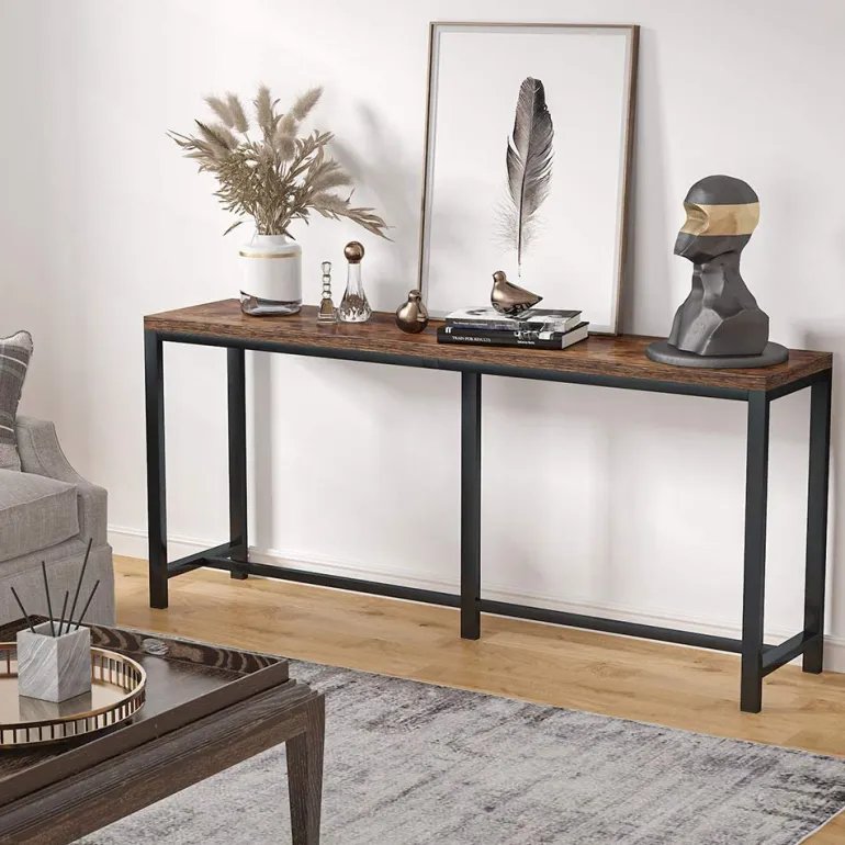 Best Tribesigns Console Table, Narrow Hallway Table, 70.9 inch Sofa Table