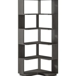 New Tribesigns Corner Bookshelf, 6-Tier Corner Bookcase Display Rack