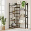 Flash Sale Tribesigns Corner Bookshelf, 8-Tier Industrial 70.8” Bookcase