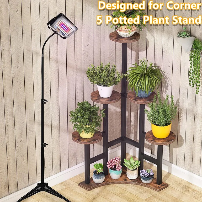 Discount Tribesigns Corner Plant Stand Indoor, 6 Tiered Plant Shelf Flower Stand