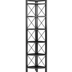 New Tribesigns Corner Shelf, 5 Tier / 6Tier Corner Bookshelf Bookcase for Small Space