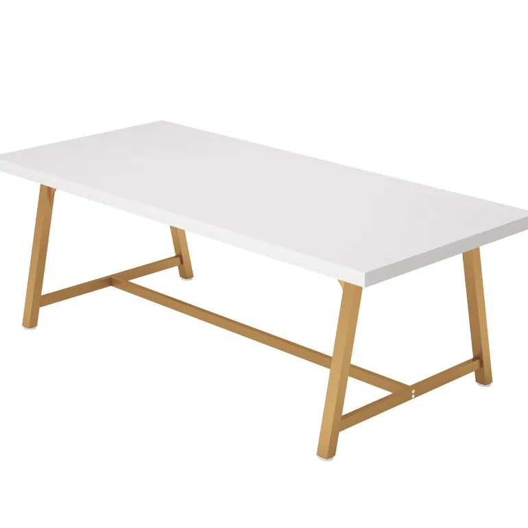Outlet Tribesigns Dining Table for 8 People, 70.87" Rectangular Wood Kitchen Table