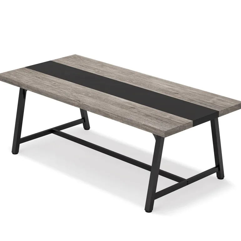 Outlet Tribesigns Dining Table for 8 People, 70.87" Rectangular Wood Kitchen Table