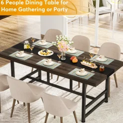 Hot Tribesigns Dinning Table 6 People, 70
