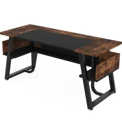 Outlet Tribesigns Executive Desk, 63" Computer Office Desk with Storage Shelf