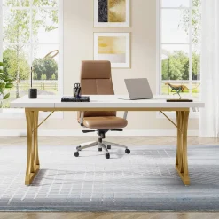 Cheap Tribesigns Executive Desk, 63