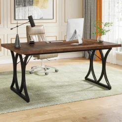 Cheap Tribesigns Executive Desk, 63