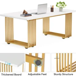 Best Sale Tribesigns Executive Desk, 70.9
