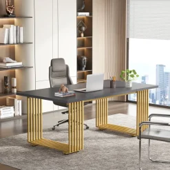 Best Sale Tribesigns Executive Desk, 70.9