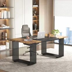 Best Sale Tribesigns Executive Desk, 70.9